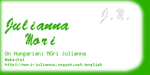 julianna mori business card